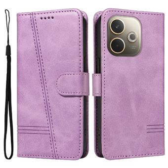 Capa FOXDOCK para OPPO A5 Pro 5G | Fecho Magnético | Compartimentos para Cartões e Suporte | Pele PU | À Prova de Choque | Roxo - 1