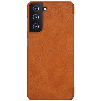 Capa Livro Horizontal Nillkin Qin Original para Galaxy S21 5G - Castanho - 1