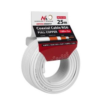 Cabo Coaxial Maclean MCTV-470 | Branco - 1