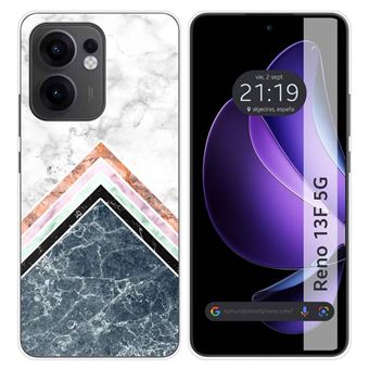 Capa TUMUNDOSMARTPHONE de Silicone para Oppo Reno 13F 4G / 13 F 5G Marble Design 05 Desenhos - 1