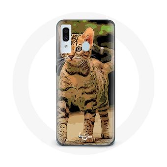 Capa Maniacase para Samsung Galaxy A40 Bengal Raça de Gato Arte Creation - 1