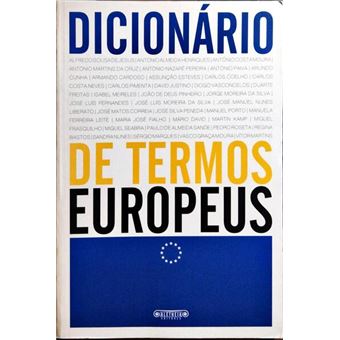 Dicionário de termos europeus. - 1