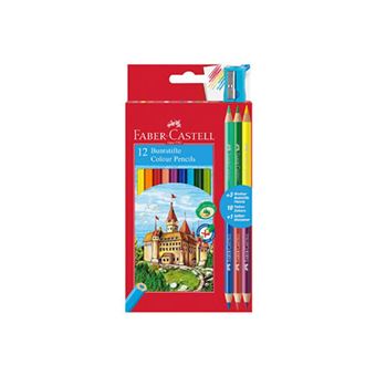 EcoLápis Cor Faber Hexagonal | Caixa 12 Longo + Ofer 3 Lápis Bic + Afia - 1