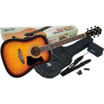Guitarra Acústica Ibanez V50NJP-VS VINTAGE SUNBURST PACK