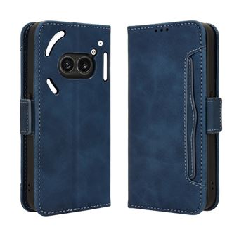 Capa FOXDOCK Protetora para Nothing Phone 2A | Suporte e Flip de couro PU | À Prova de Choque | Azul - 1