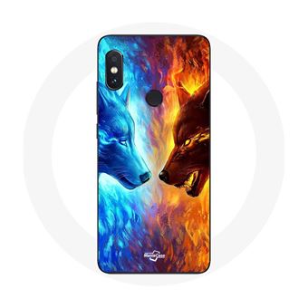 Capa Maniacase para Xiaomiredmi Note 5 Ai Dual Camera O Lobo de Gelo E Fogo - 1