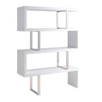 Prateleira Angel Cerda 3026 | Madeira de Cor Branca Brilhante | 170 x 130 x 35 cm - 1