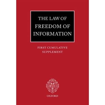 The Law of Freedom of Information: First Cumulative Supplement - Paperback - 2006 - 1