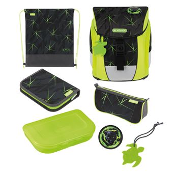 Conjunto de Mochilas Escolares Herlitz FiloActive Plus DIN Wild Life | Verde - 1