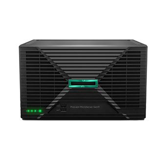 Servidor HPE ProLiant MicroServer Gen11 E-2434 4c 32GB-U 4LFF-NHP 2x4TB HDD 180W External PS EMEA Cmp Mod Svr | Preto - 1