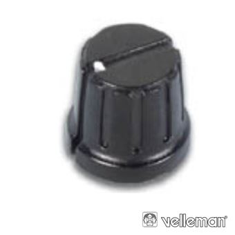 Botão Preto Velleman com Ponto Branco 20.8X6Mm - 1