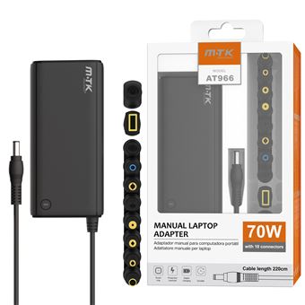 Carregador Universal Moveteck At966 | 70W | 10 Conectores - Preto - 1