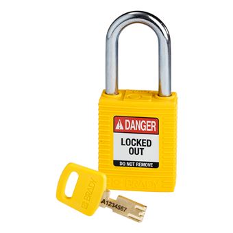 Bloqueio com Chave Brady SafeKey | Amarelo - 1