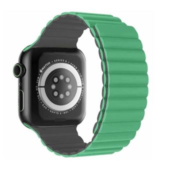 Bracelete Swissten Wave Magnetic | para Apple Watch 38-41mm | Verde/Cinza - 1