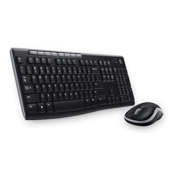 Teclado Wireless + Rato Logitech Wireless Combo MK270 | Idioma: Grego | Preto - 1