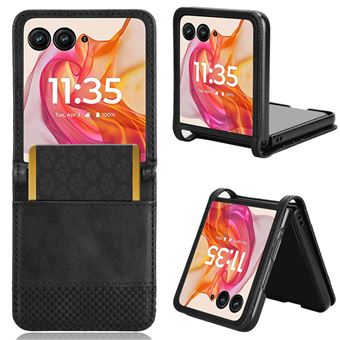 Capa FOXDOCK para Motorola Moto Razr 50 Ultra | Fecho Magnético | Estampado Vintage | Pele PU | Compartimentos para Cartões | Preto - 1