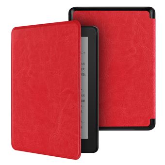 Capa FLOODKING para Amazon Kindle 10th Gen 2019 | Alça de Mão | Proteção Antiqueda | Função Automática | Vermelho - 1