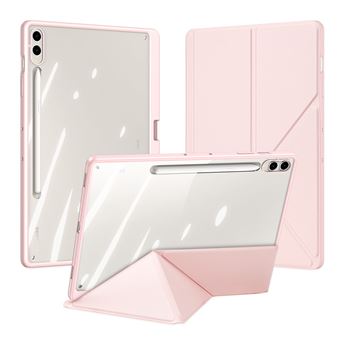 Capa DUX DUCIS para Samsung Galaxy Tab S10 Plus PU com Suporte, Caneta e Proteção Total,Rosa - 1