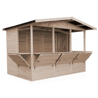 Casa de Madeira para Jardim TIMBELA M150B | 5 Janelas | H232x336x263 cm | 6m2 - 1