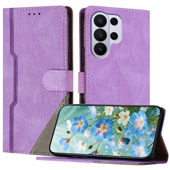 Capa FOXDOCK para Samsung Galaxy S26 Ultra | Fecho Magnético | Pele TPU Macia | 3 Compartimentos para Cartões | Função de Suporte | Roxo - 1