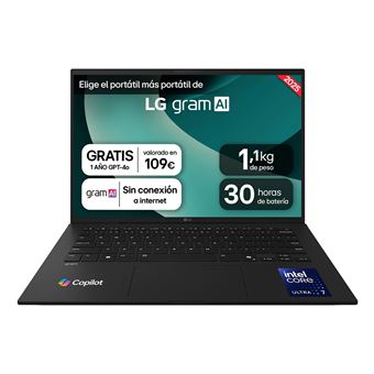 Computador Portátil LG Gram 14ZD90T-G.AX88B | 14'' | Intel Core Ultra 7 255H | 32 GB | SSD 1TB - 1