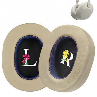 Almofadas para Auscultadores V-REEL para SONY WH-1000XM5 | Champanhe | Couro de Ovelha - 1