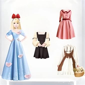 Boneca de Vestir Magnética Mormark MAGDRESSY | 27 Roupas Diversas Cores - 1