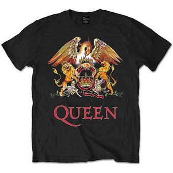 T-shirt Rock Off QUEEN | Classic Crest | Preto | M - 1