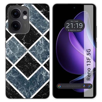 Capa TUMUNDOSMARTPHONE de Silicone para Oppo Reno 13F 4G / 13 F 5G Design de mármore 06 desenhos - 1