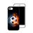 Capa Hapdey para iPhone 7 - 8 Design Bola de Futebol com Fogo e Água em Silicone Flexível e TPU Preto_2