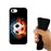 Capa Hapdey para iPhone 7 - 8 Design Bola de Futebol com Fogo e Água em Silicone Flexível e TPU Preto_3