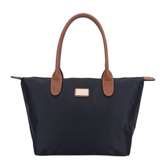 Bolsa Tote Gallantry grande de poliéster | Preto - 1