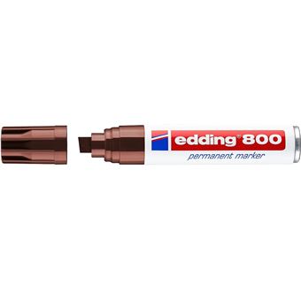 Edding 800 marcador permanente Castanho Ponta de cinzel 1 peça(s) Castanho e Branco - 1