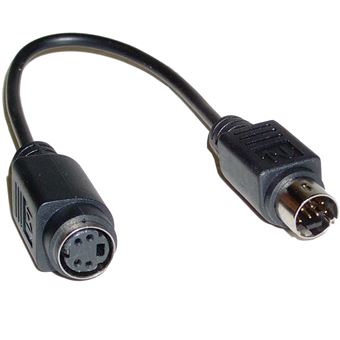 Adaptador de Vídeo BeMatik SVHS-4 para SVHS-7 MiniDIN4-H/MiniDIN7-M - 1