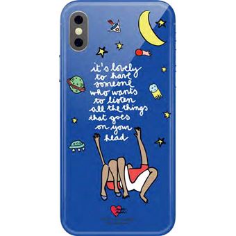 Capa Silvia Tosi Quotes Case iPhone X/XS  Space - 1