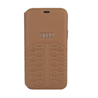 Capa Audi Série 6 para iPhone 12 / 12 Pro | Castanho | Couro Genuíno - 1