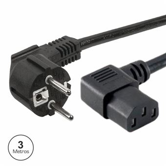 Cabo Alimentação Electro Dh Schuko Macho 3P / Iec C13 Fêmea 3M Edh - 1