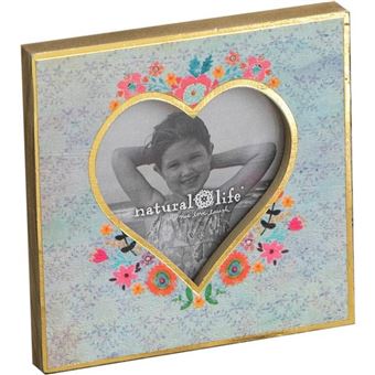 Moldura Natural Life | Turquoise Floral Heart - 1