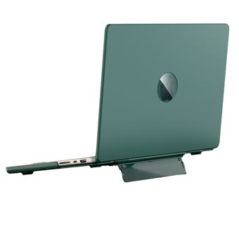 Capa Luckybutterfly para Macbook Air13 A1369 A1466 | Textura fosca com suporte | Verde - 1