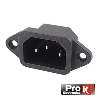 Ficha Alimentaçâo Prok Iec C14 Macho Painel - 1