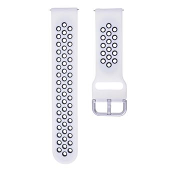 Bracelete de Silicone Aceshley Spor para Apple Watch | 20 mm - Branco/Preto - 1