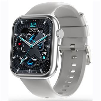 Smartwatch Chronus | Bluetooth | Desportos | frequência cardíaca | oxigênio | sono | notificações | prata - 1