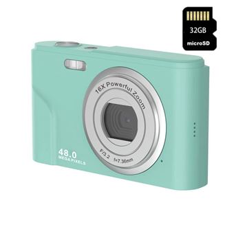 Câmara digital compacta para crianças DUDAO DC311 | 2.7k | 2.4" | 32GB | Verde - 1