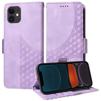 Capa FLOODKING para iPhone 11 | Design Acolchoado | Couro PU Premium | Roxo - 1