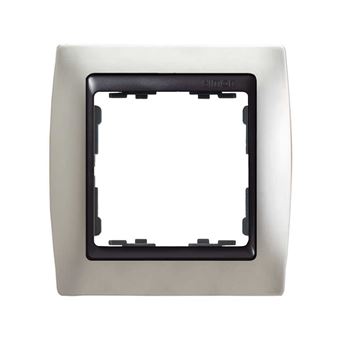 Placa de Parede e Cobertura de Interruptor Simon 82814-33 | Alumínio - 1