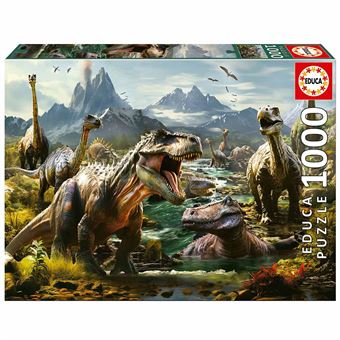 Puzzle Educa Dinossauros Ferozes | 1000 Peças - 1