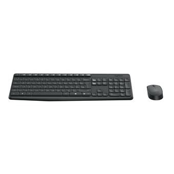 Teclado Wireless + Rato Logitech MK235 | Idioma: Nórdico | Cinzento - 1