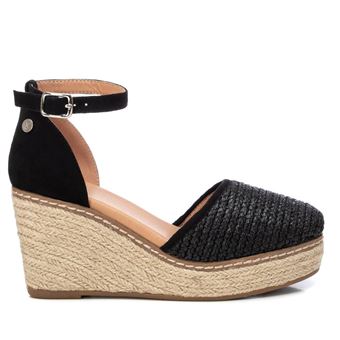 Sandália Casual com Cunha Preta Xti 44862 | 39 - 1