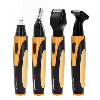 Aparador Elétrico SPORTSMAN SM409 | 4 em 1 Nariz/Cílios/Suas/Barba | Amarelo - 1
