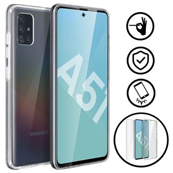 Capa de Silicone Avizar para Samsung Galaxy A51| 360º | Policarbonato | Transparente - 1